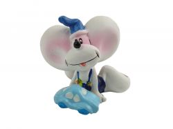 Figurka myszka z autkiem