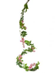 Girlandy kwiatowe różowa 178 cm